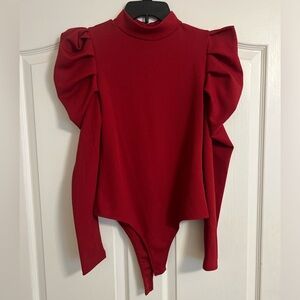 Puffed-Sleeves Bodysuit